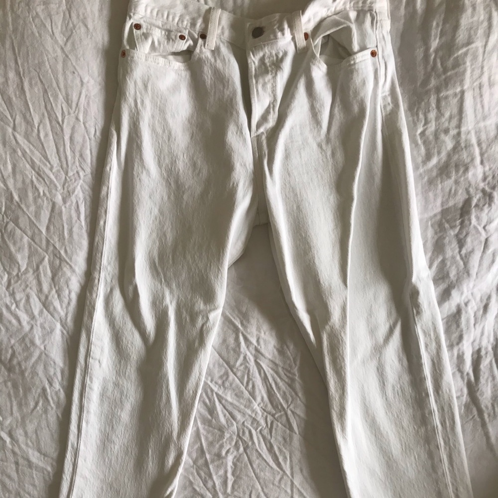 Levi high rise straight leg jeans